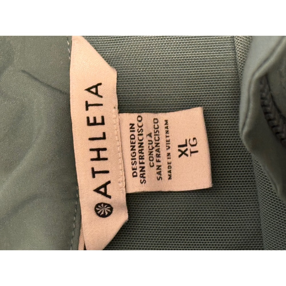 Athleta Teal Pullover Half Zip Anorak Jacket Womens XL Lightweight oversized - Picture 12 of 13